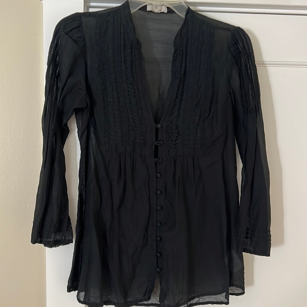 Joie vintage bohemian sheer top